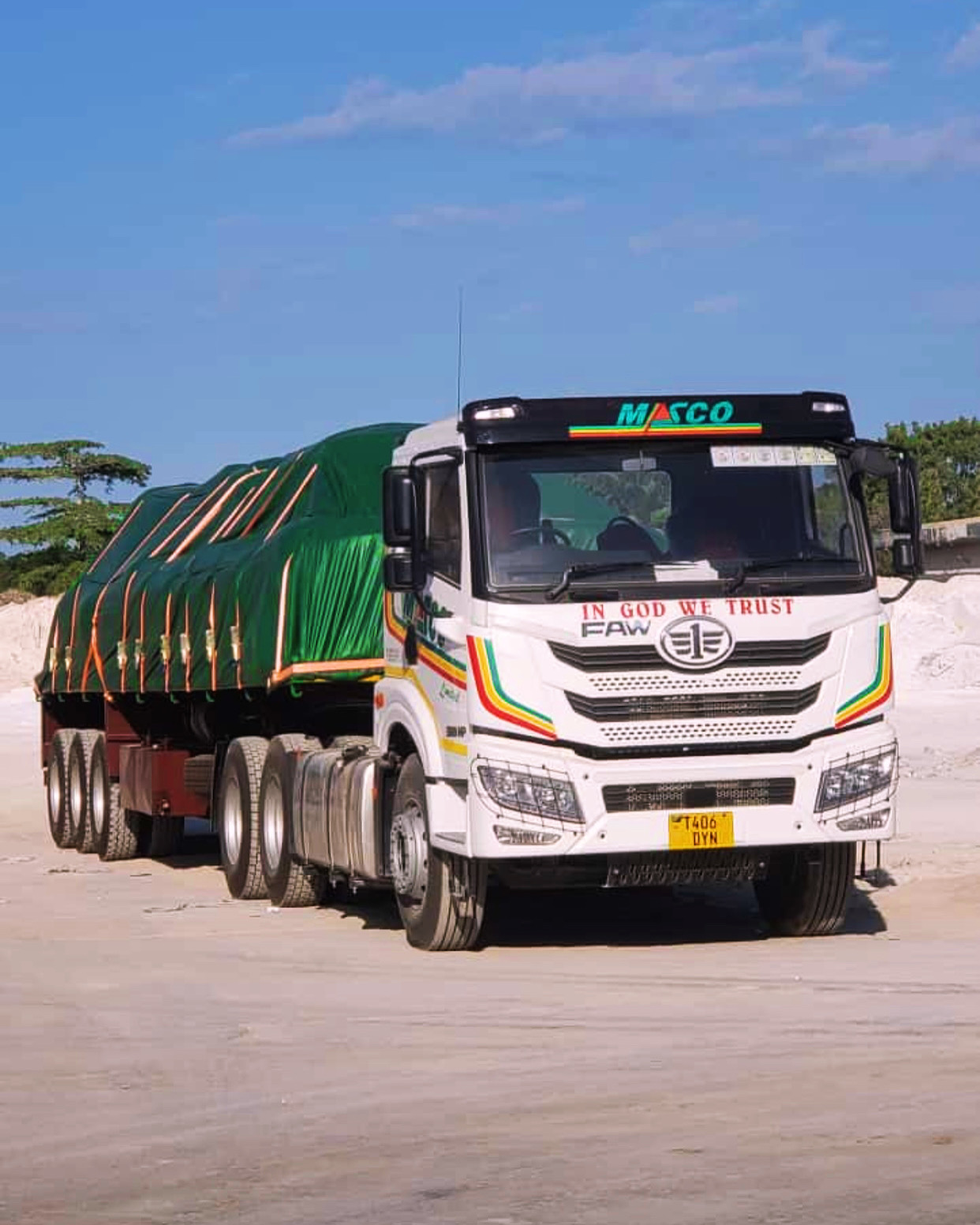 Masco Limited truck in operation